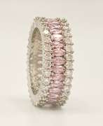 Stunning Pink & White Sapphire Band Ring
