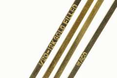 Gold Filled Art Deco Squared Classic Rolo Chain Tie Bar