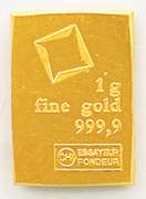 1 gram gold bar
