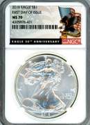 2016 First Day of Issue American Silver Eagle in NGC MS70