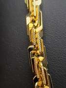 Huge 100.7 Gram 14 Kt Gold Plated Rope Chain