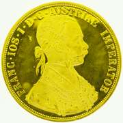 1915 4 Ducat Austria Franc I.O.S.I.D.G Avstriae Imperator Gold Coin