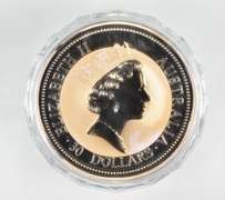 1995 Australia 30 Dollars - Kookaburra - 1 Kilo .999 Fine Silver