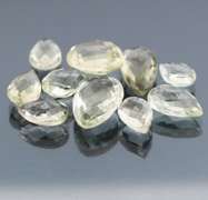 Very unique double checker cut 42.81ct Quartz set