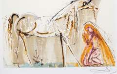 Salvador Dali lithograph on paper signed in the plate