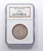 XF40 1836 Capped Bust Half Dollar Lettered NGC