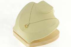 14K Yellow Gold Raw Natural Clear Quartz Crystal Point Charm/Pendant