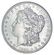 1889-CC Morgan Silver Dollar - REV Scratched