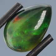 Exciting! 2.28ct floral fairy fire flashing Black Opal