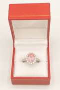 Beautiful Pink Sapphire Cocktail Ring