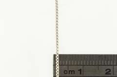 Sterling Silver 0.8mm Square Classic Box Chain Simple Link Necklace