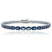 Sterling Silver London Blue Topaz Bracelet