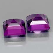 Excellent 6.68ct violet Amethyst pair