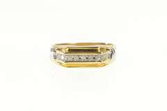 10K Yellow Gold 0.20 Ctw Diamond Men's Vintage Wedding Ring