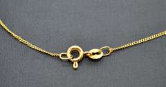 Vintage 14kt Yellow Gold Chain Necklace With Cultured Pearl and Diamond Accents
