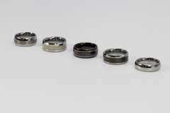 Lot of 5 Size 5.5 Tungsten Carbide Rings in Various Styles
