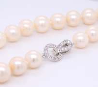 Fancy White Fresh Water Pearl Necklace