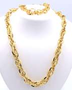 925 Sterling Silver Chain Necklace and Matching Bracelet