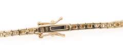 1.00ctw Diamond Triple Stone Station Bracelet in 14K Yellow Gold