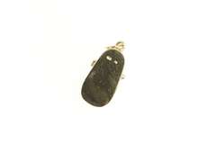 14K Yellow Gold Two Tone Diamond Mary Jane Baby Shoe Charm/Pendant
