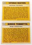 2 Topps Manager Baseball Card