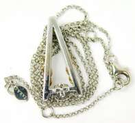 Sterling & 14K White Topaz Necklace