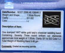 Attractive White Gold Diamond Crossover Band