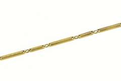 Gold Filled Art Deco Ornate Bar Steampunk Pocket Watch Chain