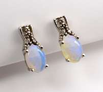 Sweet Opal Earrings in 14k WG