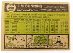 Jim Bunning 1961 Topps Baseball Card