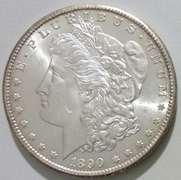 Exceptional BU 1890 San Francisco Minted Morgan Silver Dollar!