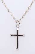 Vintage 925 Sterling Silver Cross Pendant on Chain