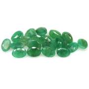 Oval cut 8.50ct Zambian Emerald set