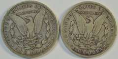 Scarce 1883-S and 1890-CC Morgan Silver Dollars