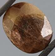 UNTREATED! Shimmering 14.08ct earth toned faceted Sapphire