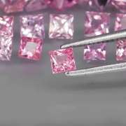 Rare UNHEATED 3.65ct pink Sapphire set