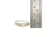 10K White Gold 0.83 Ctw Princess VS Diamond Engagement Ring
