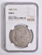 FAIR 2 1882-O Morgan Silver Dollar NGC Lowball Low Ball