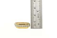 10K Yellow Gold 0.20 Ctw Diamond Men's Vintage Wedding Ring