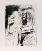 Picasso, Very rare limited edition Lithograph, red stamp signed