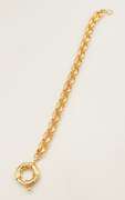 Beautiful 18kt Gold Plated Greek Key Design Bracelet
