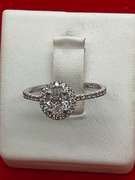 CERTIFIED BRAND NEW 14K WHITE AND DIAMOND RING