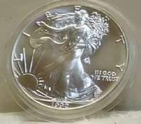 1992 Silver Eagle, 1 Troy oz .999 Silver