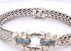 John Hardy Kali Silver Multi Stone Bracelet