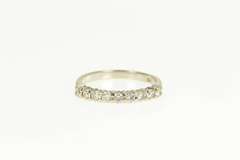 18K White Gold 0.50 Ctw Diamond Classic Wedding Band Ring