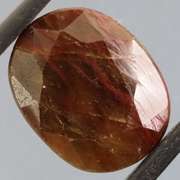 UNTREATED! 18.84ct root beer faceted Sapphire