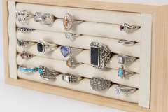 Sterling Silver Ring Assortment Various Sizes & Styles (20 Ring Lot)