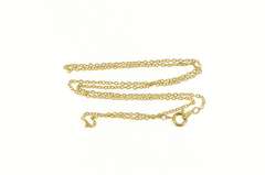 Gold Filled 1.6mm Cable Chain Classic Oval Simple Link Necklace
