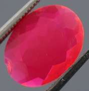 Impressive 1.34ct faceted flamingo pink Opal