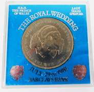 1981 Royal Wedding Coin Medallion